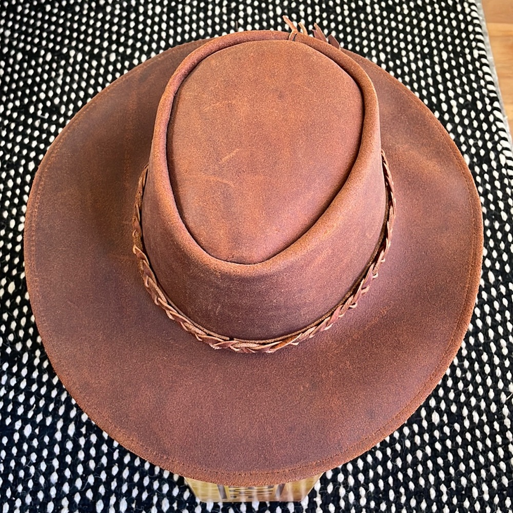 Genuine Leather Rancher Hat